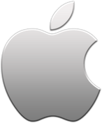 logo apple the silver