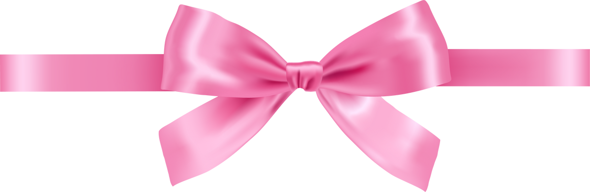 Pink bow 3d